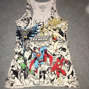 5for$30💛JUSTICE LEAGUE RACER BACK DRESS TANK